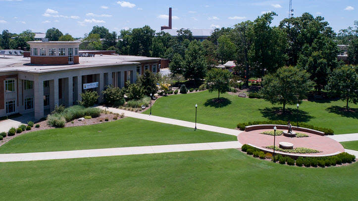 Ariel view of EUC building